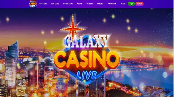 Galaxy Casino official website screen